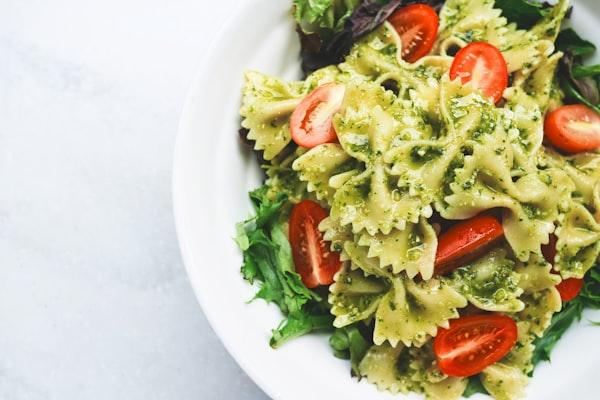 Truffle carbonara pasta with shaved parmesan