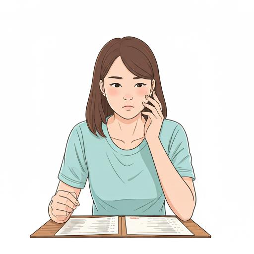 Person overwhelmed by food choices
